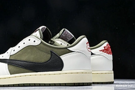 Air 1 Travis  Low Jordan OLIVE x Scott 1111